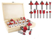 -12/15pcs Milling Cutter Router Bit Set 