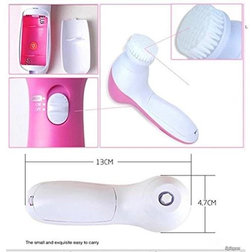 -5-in-1 Smoothing Body & Facial Massager (Pink) 