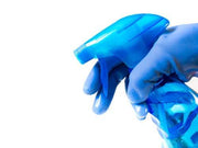 - Flock line Reusable Rubber Hand Gloves (Blue) - 1pc 