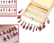 -12/15pcs Milling Cutter Router Bit Set 