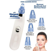 -4 In 1 Blackhead Whitehead Extractor Remover Device Acne Pimple Pore Cleaner (Vacuum Suction Tool) 