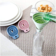 Flexible Silicone Foldable Kitchen Funnel for Liquid/Powder Transfer Hopper Food (Small) 