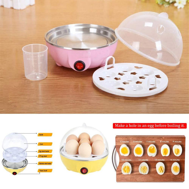 Electric Egg Boiler Poacher Steamer (7 Egg Poacher) 