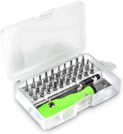 32 in 1 Mini Screwdriver Bits Set with Magnetic Flexible Extension Rod 