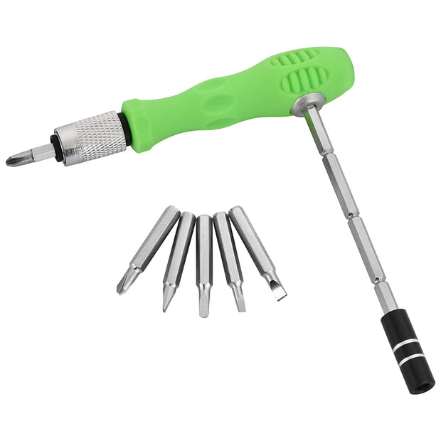 32 in 1 Mini Screwdriver Bits Set with Magnetic Flexible Extension Rod 