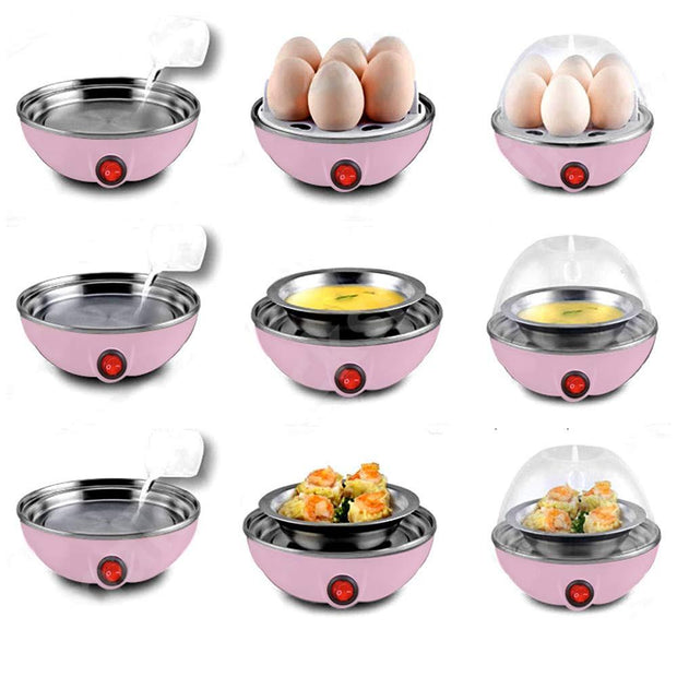 Electric Egg Boiler Poacher Steamer (7 Egg Poacher) 