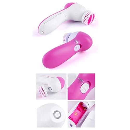 -5-in-1 Smoothing Body & Facial Massager (Pink) 