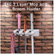 3 Layer Mop and Broom Holder 