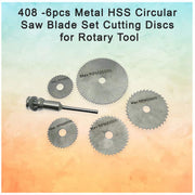 -6pcs Metal HSS Circular Saw Blade Set Cutting Discs for Rotary Tool 