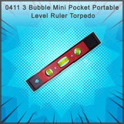 3 Bubble Mini Pocket Portable Level Ruler Torpedo 