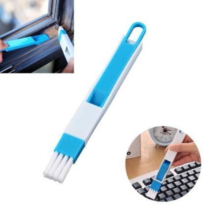 2 in 1 Multi-Function Plastic Window Slot Keyboard Wardrobe Dust Removal Cleaning Brush 