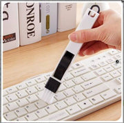 2 in 1 Multi-Function Plastic Window Slot Keyboard Wardrobe Dust Removal Cleaning Brush 